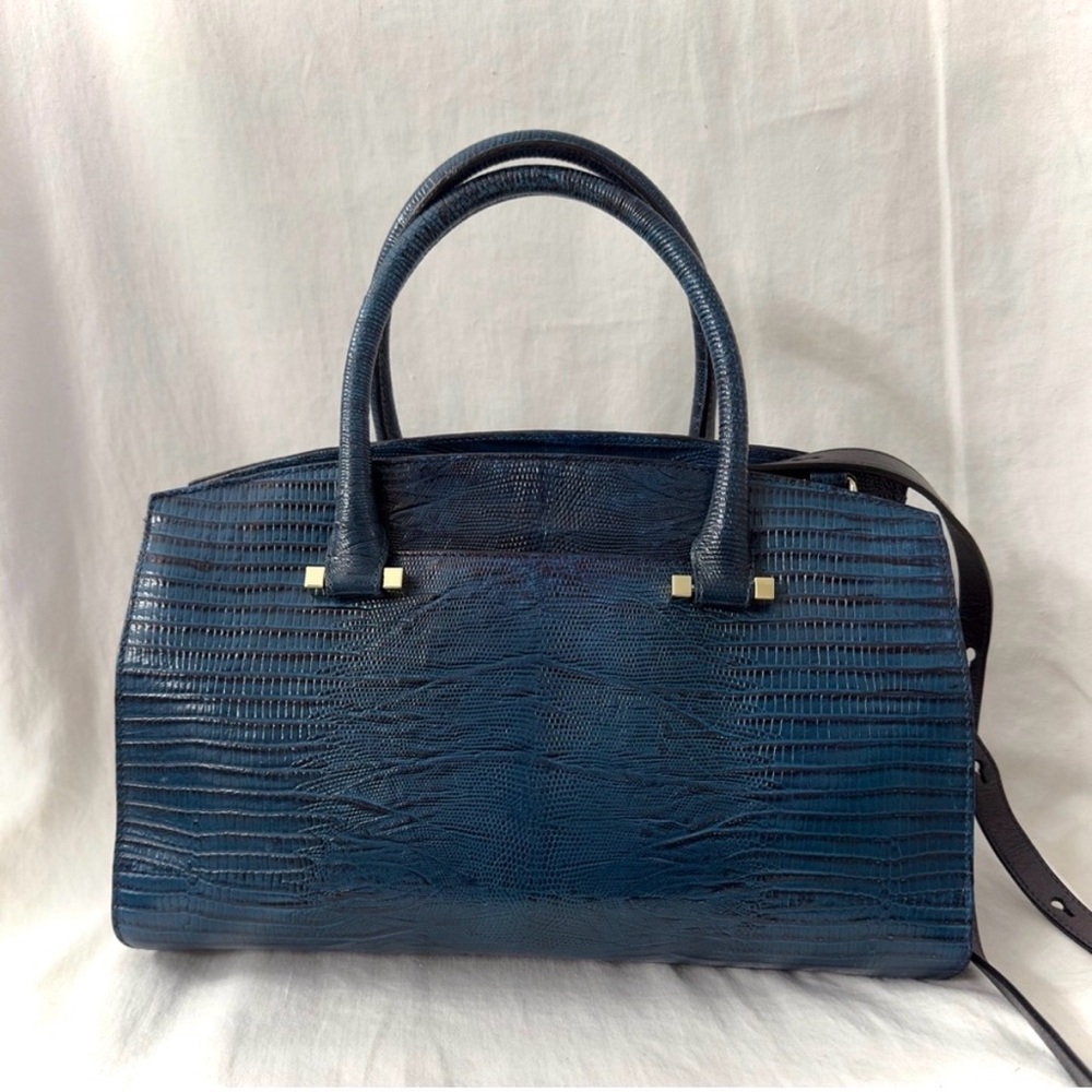 Brahmin Rare Greta Lizard & Python/Snakeskin Opal… - image 5